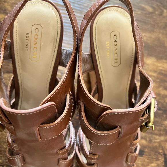 Coach wedge sandals size 8 - Picture 7 of 7